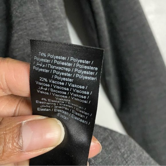 Ichi Women's Charcoal Gray Single Breasted Notch Lapel Blazer Sz XS - Picture 7 of 9